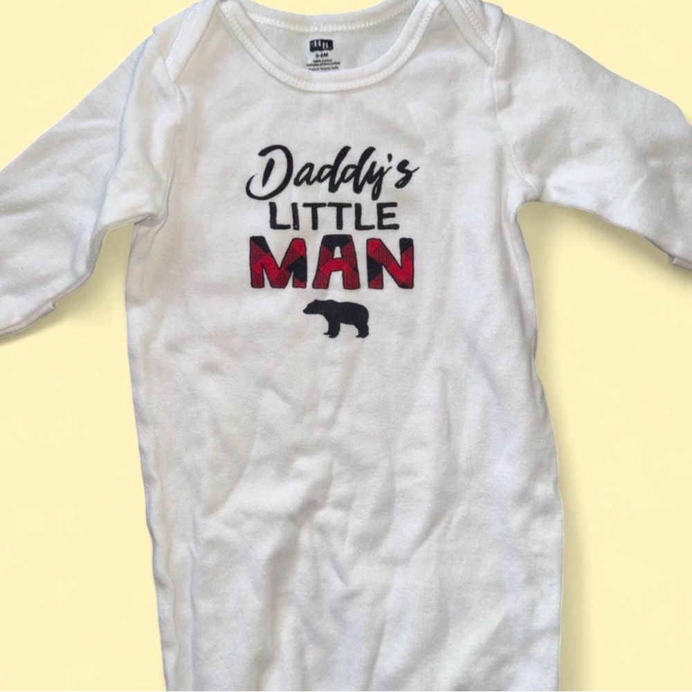 Daddy’s Little Man baby sleep gown 0-6 months